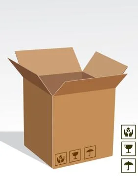 Carton box Stock Illustration