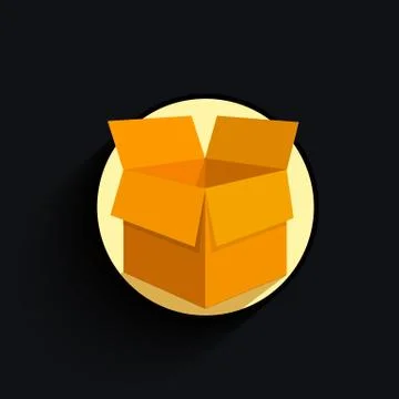 Carton box 库存插图