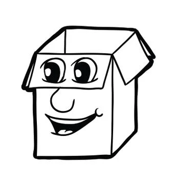 Carton box Stock Illustration