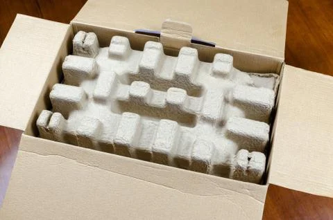 Carton box just open Stock Photos