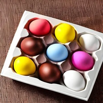 Carton of Candy Eggs Ilustração Stock