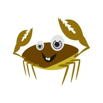 Carton crab Stock Illustration