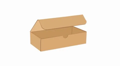 Carton delivery packaging, Box Stock Illustration