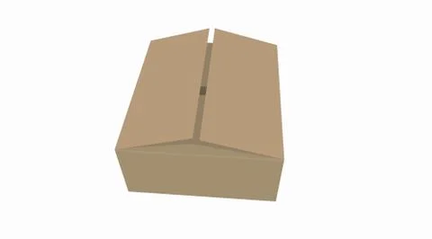 Carton delivery packaging, Box Stock Illustration