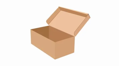 Carton delivery packaging, Box Stock Illustration