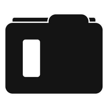 Carton folder icon, simple style Stock Illustration