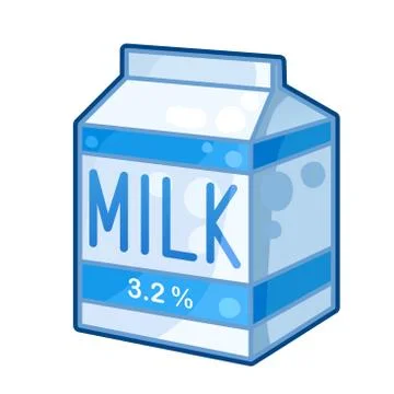 Carton of milk Stock Illustration