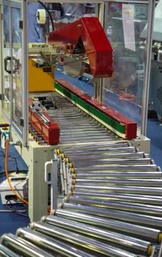 Carton Packaging Machine Stock Photos