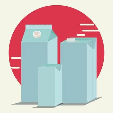 Carton Packaging vector illustration, mockup packaging concept Stock Illustration