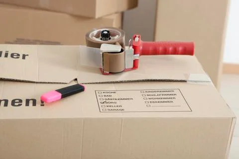 Carton relocation 写真素材