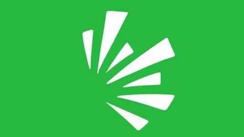 Cartoon 2D Animation Solid White Fan Ray Burst Accent Overlay on Green Screen Stockbeeldmateriaal 339335487
