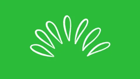 Cartoon 2D Animation White Outline Droplet Fan Spray Accent on Green Screen Vídeos de archivo 339335364