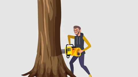 Cartoon 2D Flat Animation Video Stock Footage 281262035