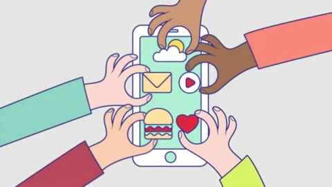 Cartoon 2D Flat Animation Video Stock Footage 281280798