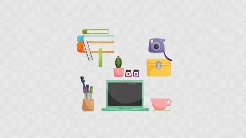 Cartoon 2D Flat Animation Video Stock Footage 281281318