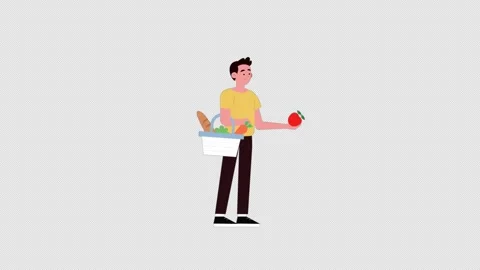 Cartoon 2D Flat Animation Video Stock Footage 281288826