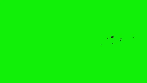 Cartoon 2d Fx Smoke Effects on a green screen. fog explosion, steam 4K video Stock Footage 314858954