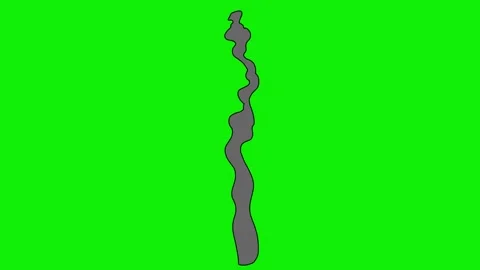 Cartoon 2d Fx Smoke Effects on a green screen. Stock Footage 316247218