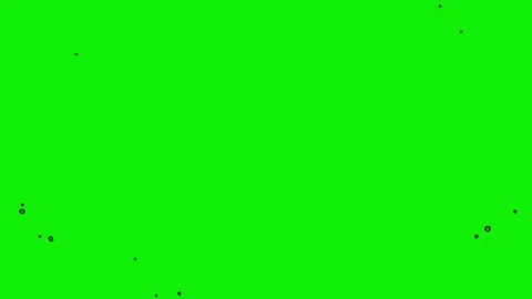 Cartoon 2d Fx Smoke Effects on a green screen. Stock Footage 316247220