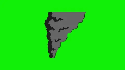 Cartoon 2d Fx Smoke Effects on a green screen. Stock Footage 316247228