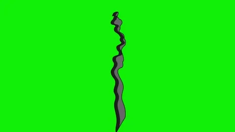Cartoon 2d Fx Smoke Effects on a green screen. Stock Footage 316247242