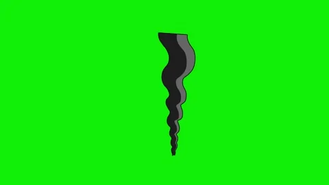 Cartoon 2d Fx Smoke Effects on a green screen. Cartoon fog explosion Stock Footage 316247586