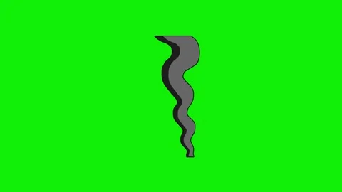 Cartoon 2d Fx Smoke Effects on a green screen. Cartoon fog explosion transitions Stock Footage 316247598