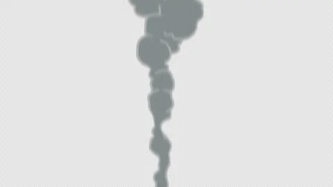 Cartoon 2D Fx Smoke Effects On A Green Screen. Fog Explosion, Steam 4K Video Video stock 316474909