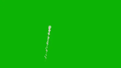 Cartoon 2d Fx Smoke Effects on a green screen. fog explosion, steam 4K video Stock Footage 318894584