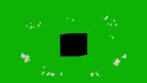 Cartoon 2d Fx Smoke Effects on a green screen. fog explosion, steam 4K video 스톡 동영상 318894628