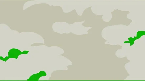 Cartoon 2d Fx Smoke Effects on a green screen. fog explosion, steam 4K video Stock Footage 318894654