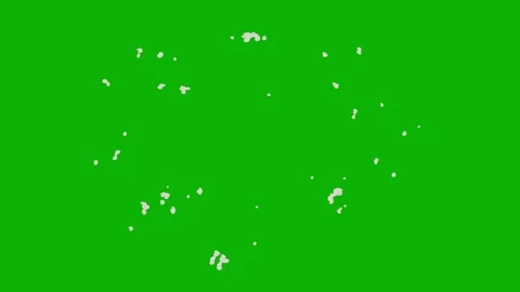 Cartoon 2d Fx Smoke Effects on a green screen. fog explosion, steam 4K video Stock Footage 318894676