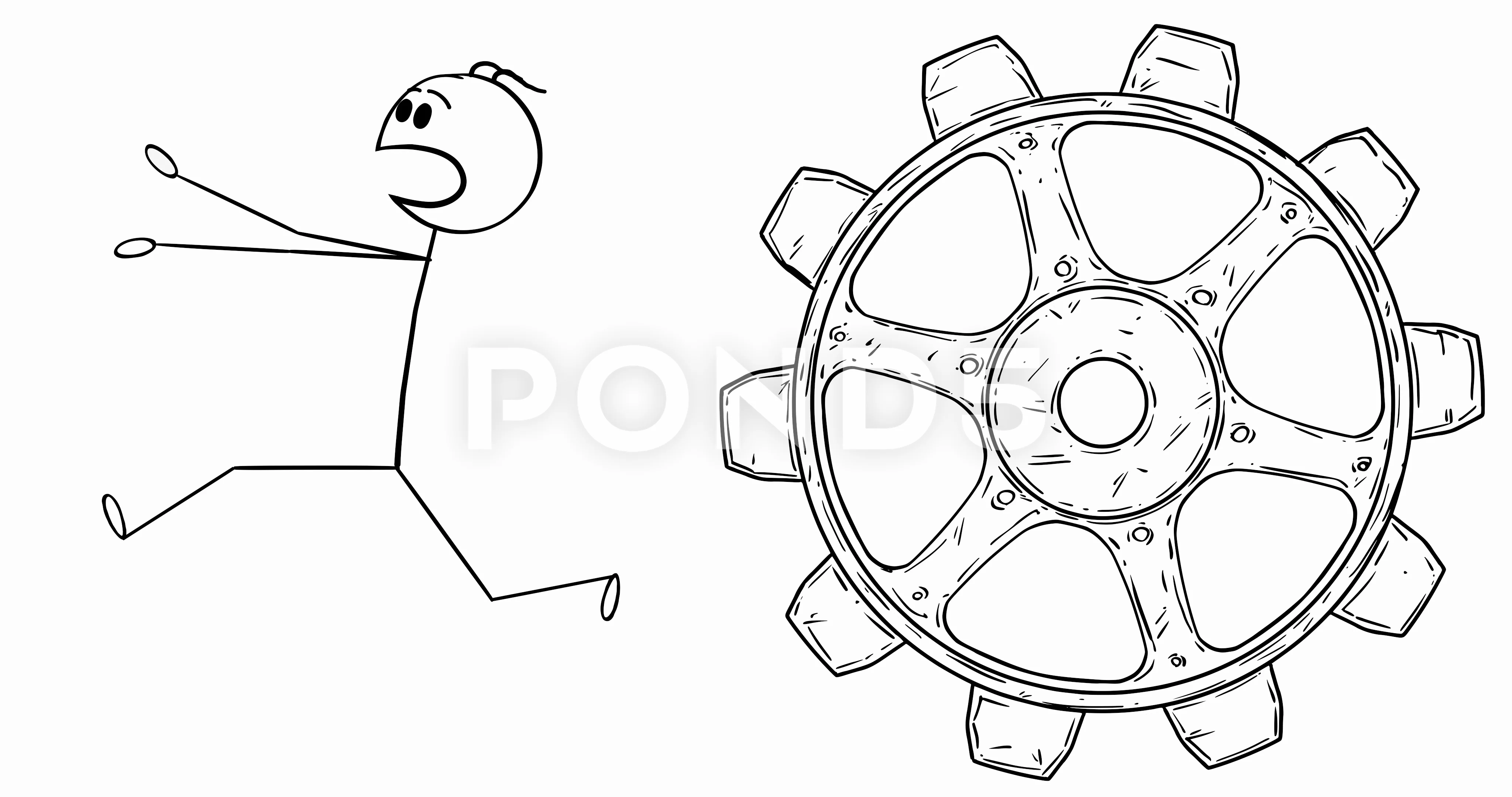 Cartoon 2D Stick Character Animation of ... | Stock Video | Pond5