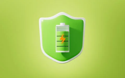 Cartoon 3d eco electrical plug, protect environment concept, 3d rendering. Stock Photos