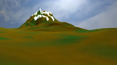 Cartoon 3D landscape 4k Stock Footage 49929299