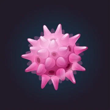 Cartoon 3d model of rotavirus. External structure Stock Illustration