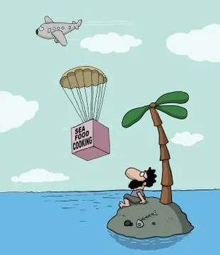Cartoon about seafood Illustration