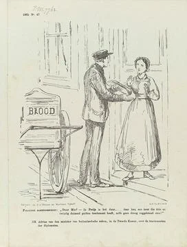 Cartoon about the tract elements of the diplomats, 1865. Cartoon about the... Foto stock