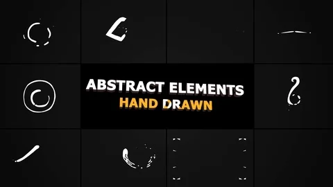 Cartoon Abstract Elements Catálogo de After Effects