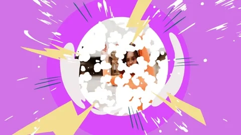 Cartoon Abstract Seamless Transitions for After Effects After Effects stock