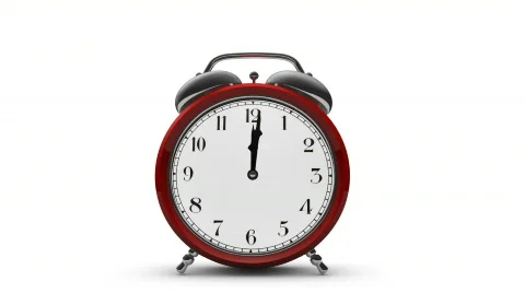 Cartoon Alarm Clock Stock Footage 859440