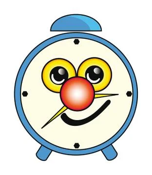 Cartoon alarm clock Stock Illustration