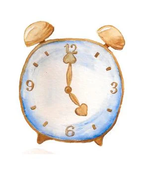 Cartoon alarm clock Stock Illustration