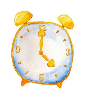 Cartoon alarm clock Stock Illustration