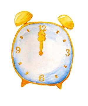 Cartoon alarm clock Stock Illustration