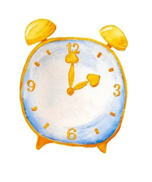 Cartoon alarm clock Stock Illustration