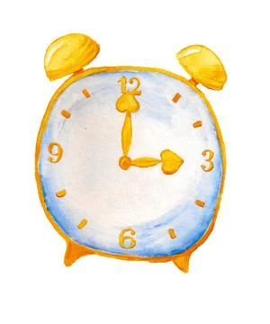Cartoon alarm clock Stock Illustration
