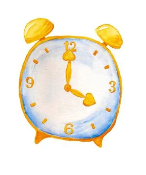 Cartoon alarm clock Stock Illustration