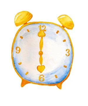 Cartoon alarm clock Stock Illustration