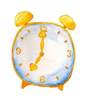 Cartoon alarm clock Stock Illustration